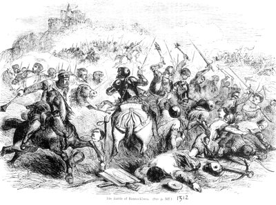 De Slag bij Bannockburn in 1314 door English School